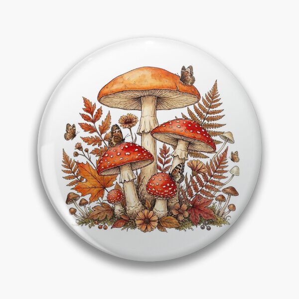 Item preview, The Perfect Aesthetic for Nature Lovers - Autumn Mushrooms and Forest Flora designed and sold by Joruproyect.