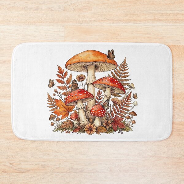 Item preview, The Perfect Aesthetic for Nature Lovers - Autumn Mushrooms and Forest Flora designed and sold by Joruproyect.