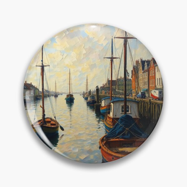 Item preview, The port of Winchelsea, in the style of Renoir. designed and sold by oldMastersofart.