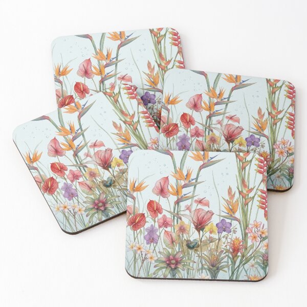 Item preview, Tropical Flower Watercolor Botanical Print - Jungle Style designed and sold by Luz-Creativa.