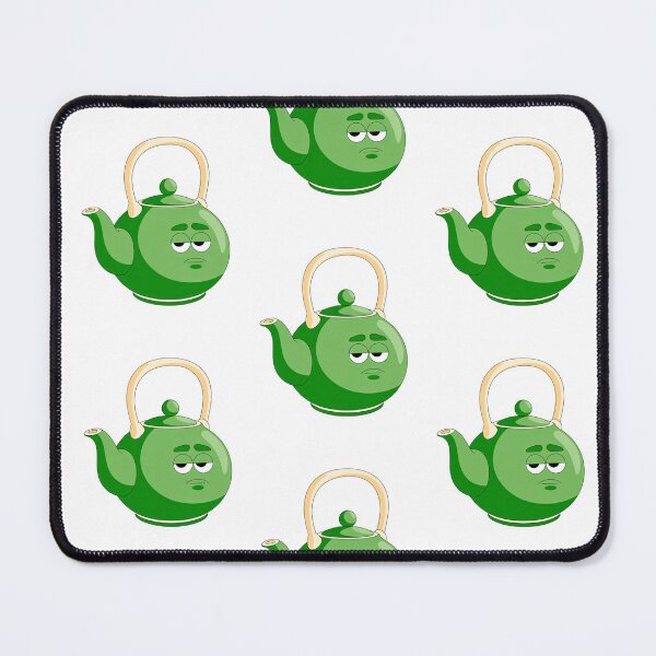 Item preview, Unenthusiastic Green Teapot Sticker designed and sold by Moodzu.