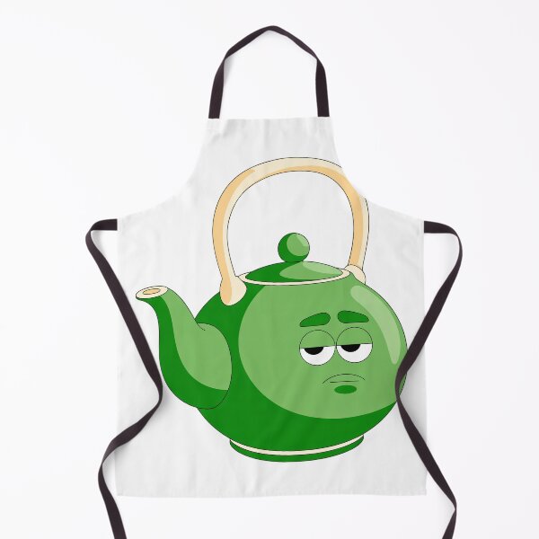 Item preview, Unenthusiastic Green Teapot Sticker designed and sold by Moodzu.