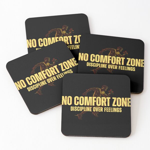 Item preview, No Comfort Zone: Discipline Over Feelings Fitness Graphic designed and sold by No Excuses .
