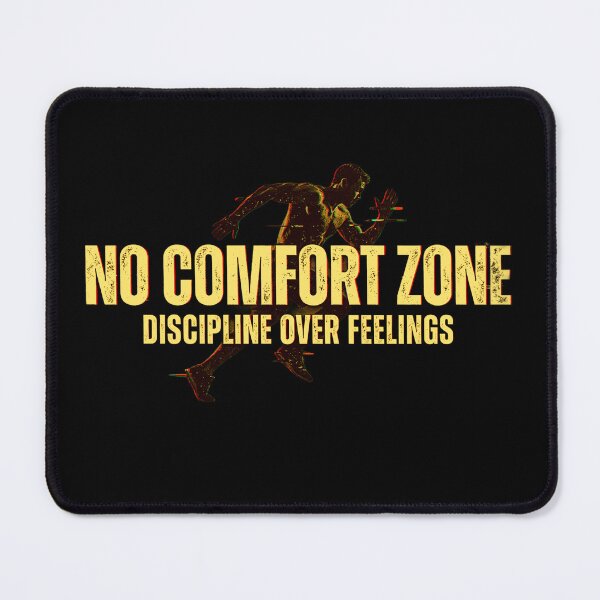 Item preview, No Comfort Zone: Discipline Over Feelings Fitness Graphic designed and sold by No Excuses .