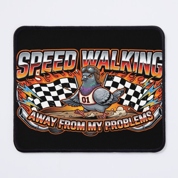 Item preview, Speed Walking Away From My Problems - 90s Bootleg Racing Pigeon designed and sold by MVPtech.