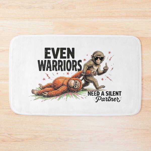 Item preview, You and Your Silent Partner - Funny Warrior Monkeys and Savage Attitude Art designed and sold by Joruproyect.