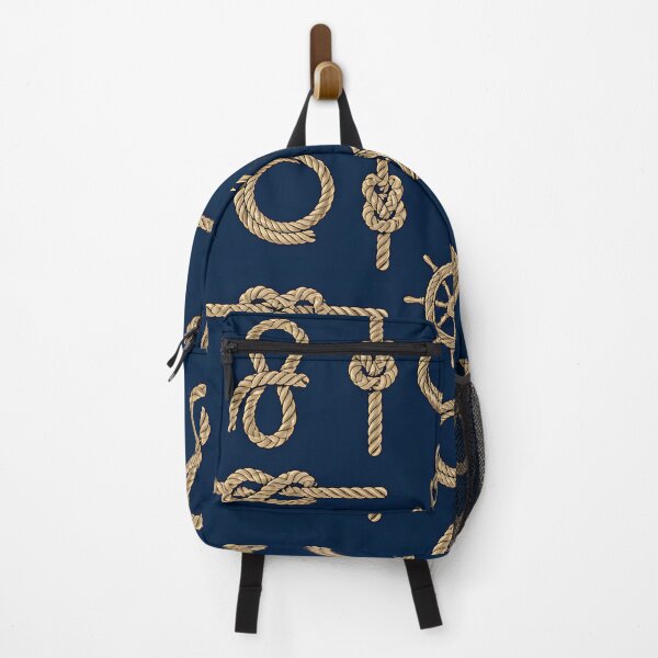 Item preview, Nautical Rope Knot Pattern Anchor Navy Coastal Design designed and sold by AnnSign.