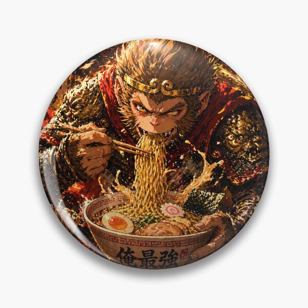Item preview, Legendary Monkey Warrior Devours Ramen ?? | Anime Street Art Vibes designed and sold by Geralthewhite.
