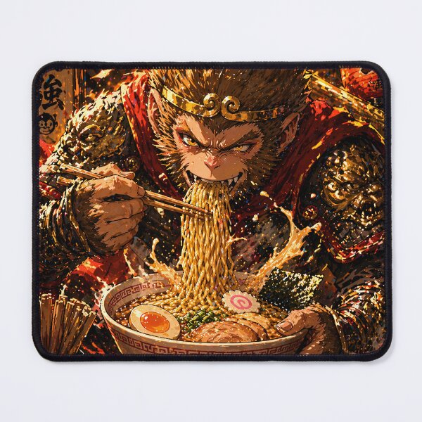 Item preview, Legendary Monkey Warrior Devours Ramen ?? | Anime Street Art Vibes designed and sold by Geralthewhite.