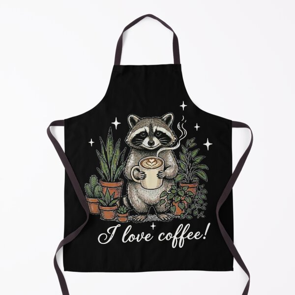 Item preview, Coffee First, Everything Else Later - Raccoon Needs Caffeine designed and sold by Joruproyect.