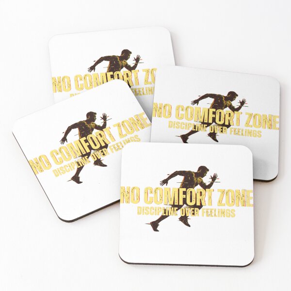 Item preview, No Comfort Zone: Discipline Over Feelings Fitness Graphic designed and sold by No Excuses .
