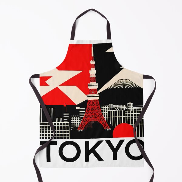 Item preview, Tokyo Neon Never Sleeps – Bauhaus City Art Print, Japan Travel Poster, Geometric Wall Art Gift designed and sold by OzzFrequency.