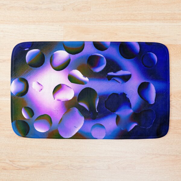 Item preview, Vibrant Liquid Jewels - Abstract Blue and Purple Water Droplets Macro designed and sold by AbulailArt.