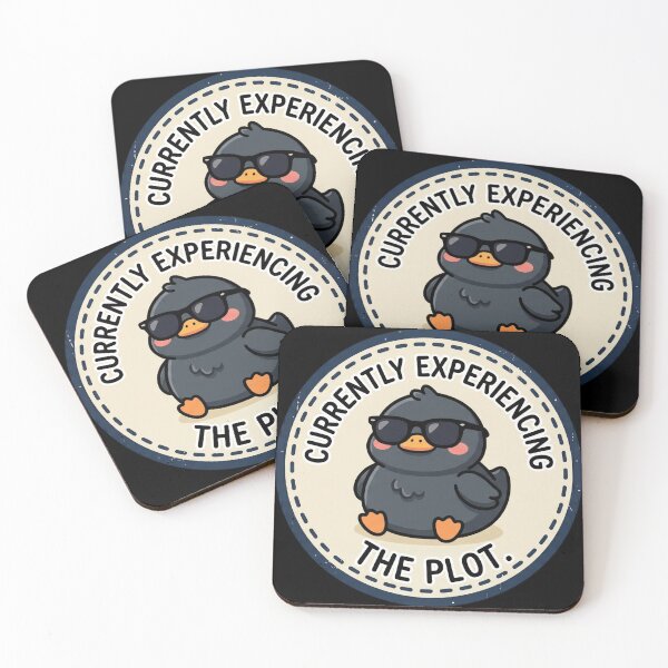 Item preview, Currently Experiencing The Plot - Cool Black Duck With Sunglasses designed and sold by MVPtech.