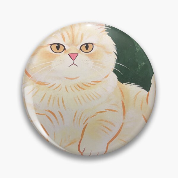 Item preview, Disappointed Cat Portrait - Naive Folk Art designed and sold by PictorialWhimsy.