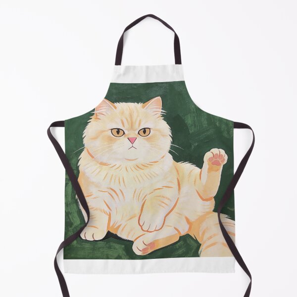 Item preview, Disappointed Cat Portrait - Naive Folk Art designed and sold by PictorialWhimsy.
