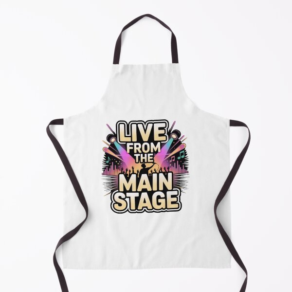 Item preview, Live From The Main Stage T-Shirt – Neon Concert Graphic for Music Lovers & Festival Fans designed and sold by GemBob Creations.