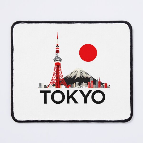 Item preview, Tokyo Neon Never Sleeps – Bauhaus City Art Print, Japan Travel Poster, Geometric Wall Art Gift designed and sold by OzzFrequency.