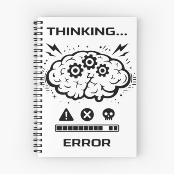 Item preview, Thinking Error Funny Brain Tech Meme designed and sold by MS-DesignArt.