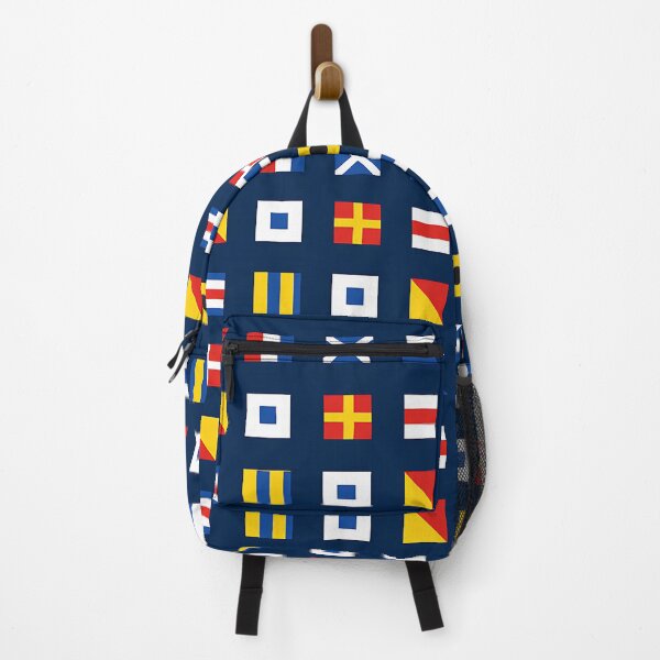 Item preview, Nautical Signal Flags Pattern Colorful Maritime Design designed and sold by AnnSign.