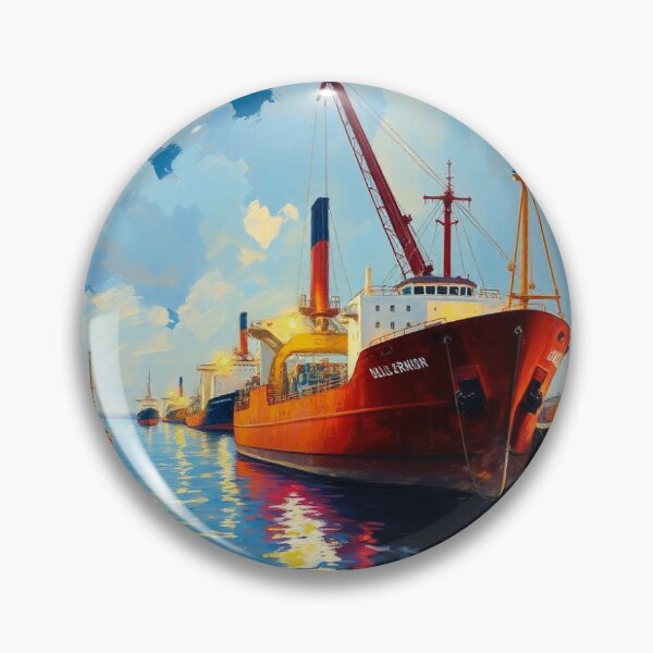Item preview, Redcar Bulk Terminal, in the style of Renoir. designed and sold by oldMastersofart.