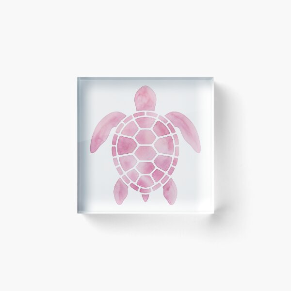 Item preview, Pink Sea Turtule watercolor designed and sold by shellle in the ocean.