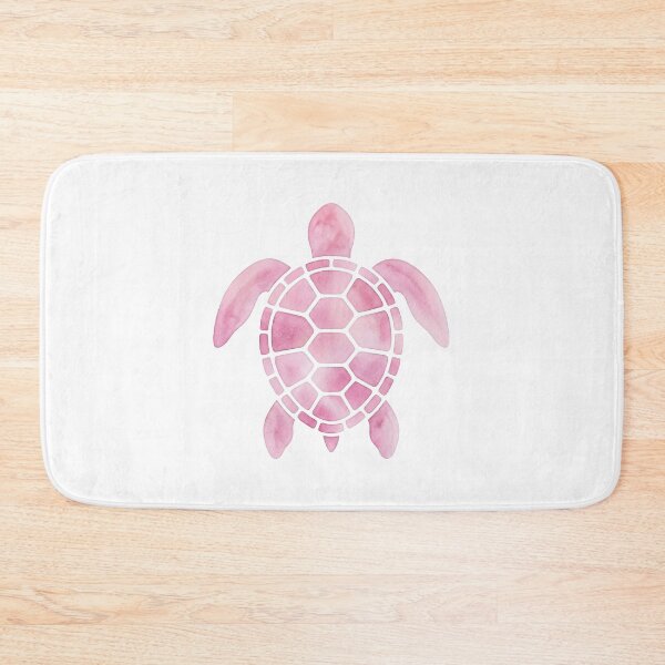 Item preview, Pink Sea Turtule watercolor designed and sold by shellle in the ocean.