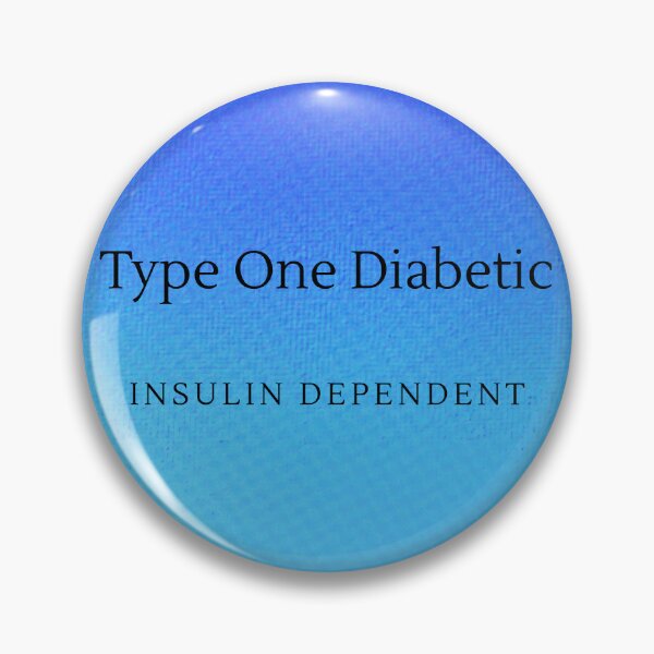 Item preview, Type One Diabetic blue designed and sold by SWackerA.