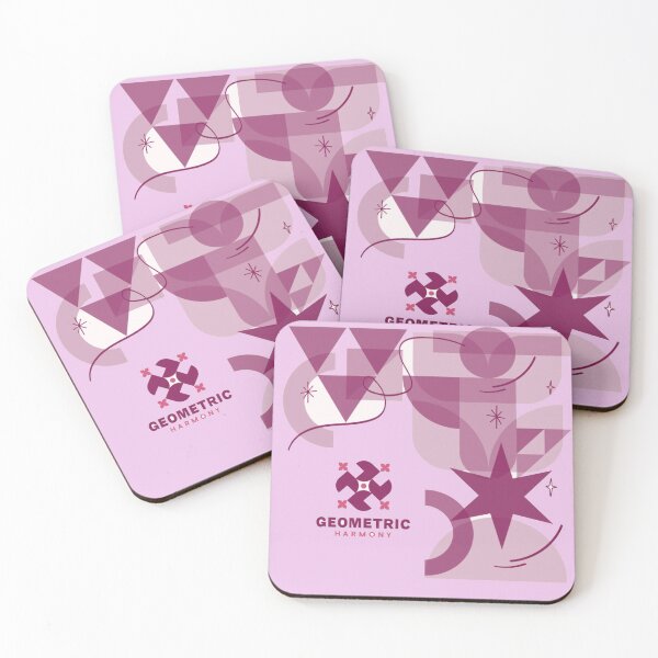 Item preview, Geometric Harmony — Abstract Purple Shapes Art designed and sold by TZAR WORKS.