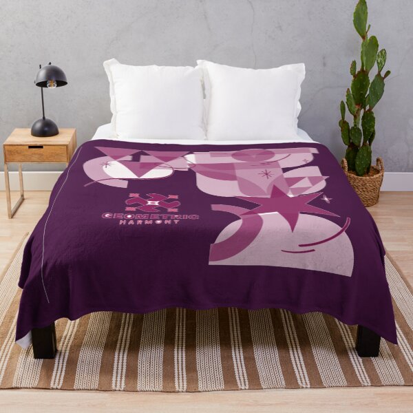 Item preview, Geometric Harmony — Abstract Purple Shapes Art designed and sold by TZAR WORKS.