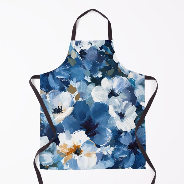 Item preview, Blue And White Flowers Impressionism-Style Digital Art designed and sold by DEC02.