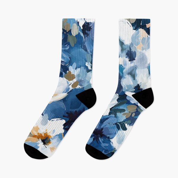 Item preview,   Blue And White Flowers Impressionism-Style Digital Art designed and sold by DEC02.