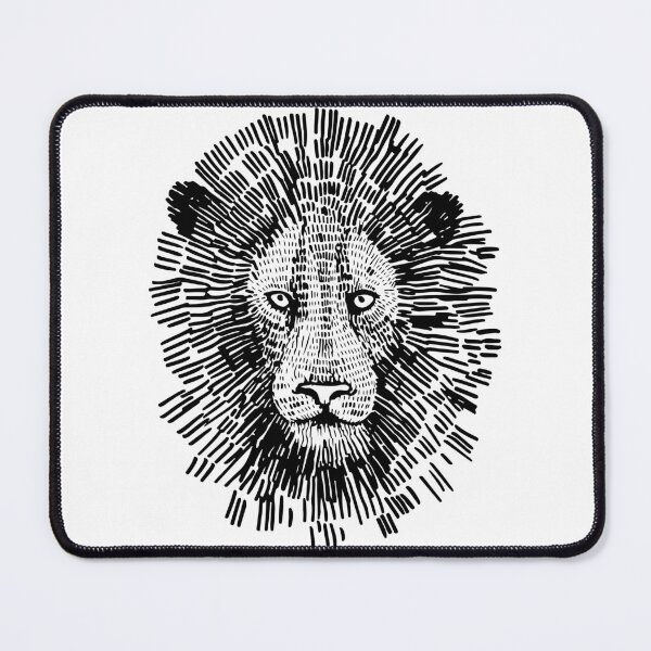 Item preview, Abstract Bold Lion Face Illustration designed and sold by RamyGallery.