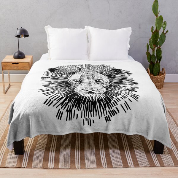 Item preview, Abstract Bold Lion Face Illustration designed and sold by RamyGallery.