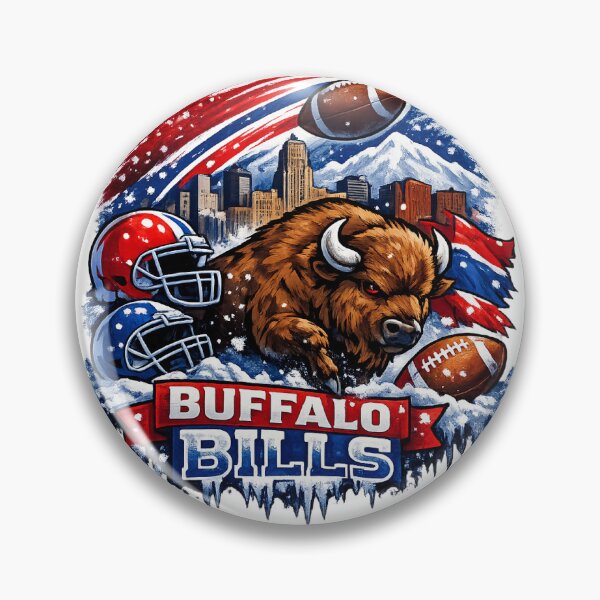 Item preview, Buffalo Bills Football Shirt Bison NFL Fan Red Blue American Football Graphic Tee designed and sold by GarnerSupplyCo.