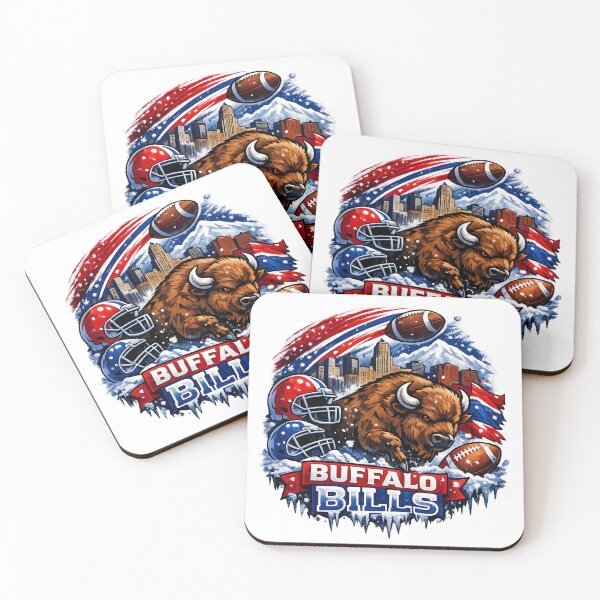 Item preview, Buffalo Bills Football Shirt Bison NFL Fan Red Blue American Football Graphic Tee designed and sold by GarnerSupplyCo.
