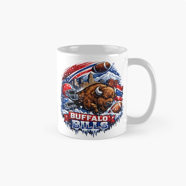 Item preview, Buffalo Bills Football Shirt Bison NFL Fan Red Blue American Football Graphic Tee designed and sold by GarnerSupplyCo.