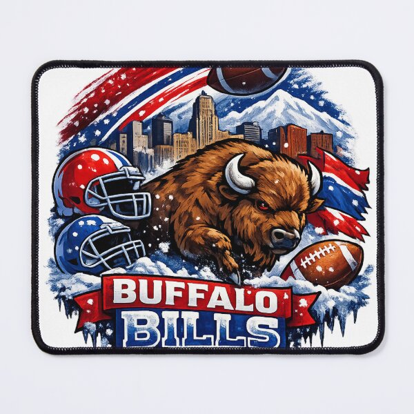 Item preview, Buffalo Bills Football Shirt Bison NFL Fan Red Blue American Football Graphic Tee designed and sold by GarnerSupplyCo.