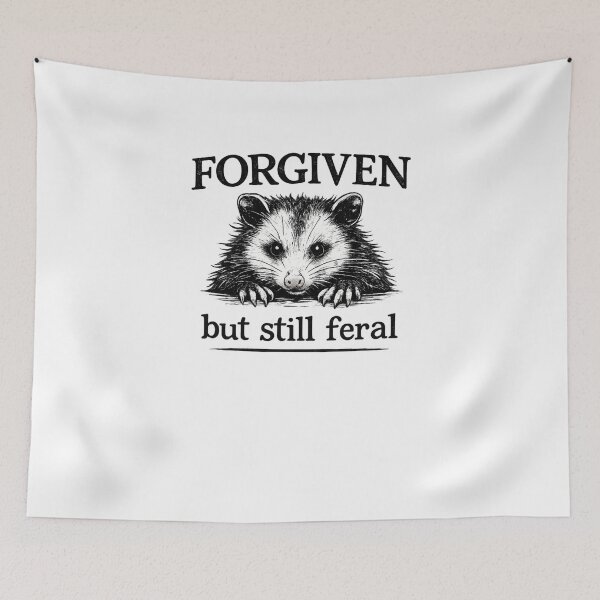 Item preview, FORGIVEN but still feral Opossum designed and sold by snowry.