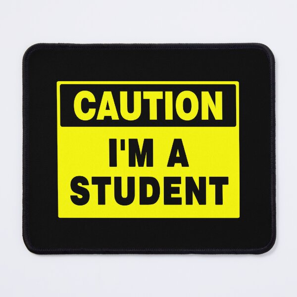 Item preview, Caution I'm A Student Sign, School, Novelty, College, Signage designed and sold by AASparksDesigns.
