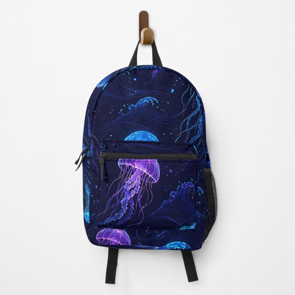 Item preview, Neon Jellyfish Ocean Pattern Dark Aesthetic Design designed and sold by AnnSign.