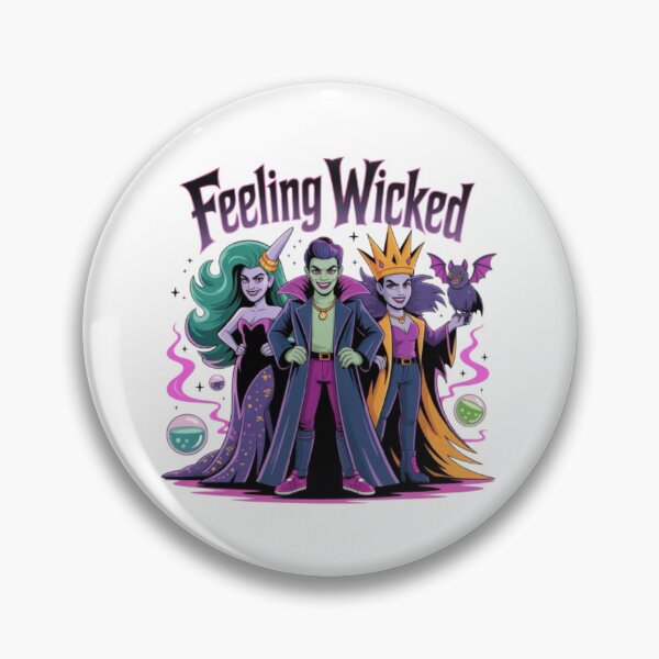 Item preview, Feeling Wicked T-Shirt – Cute Villain Halloween Graphic for Spooky Lovers & Dark Aesthetic Fans designed and sold by GemBob Creations.