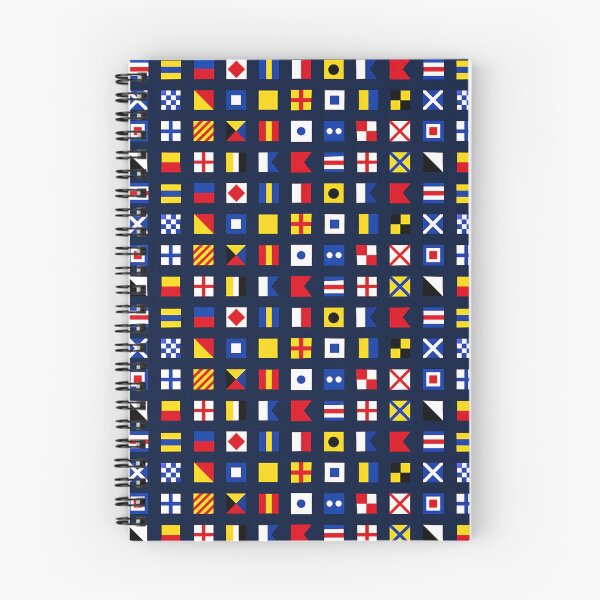 Item preview, Nautical Signal Flags Grid Pattern Maritime Design designed and sold by AnnSign.