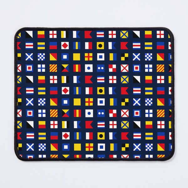 Item preview, Nautical Signal Flags Grid Pattern Maritime Design designed and sold by AnnSign.