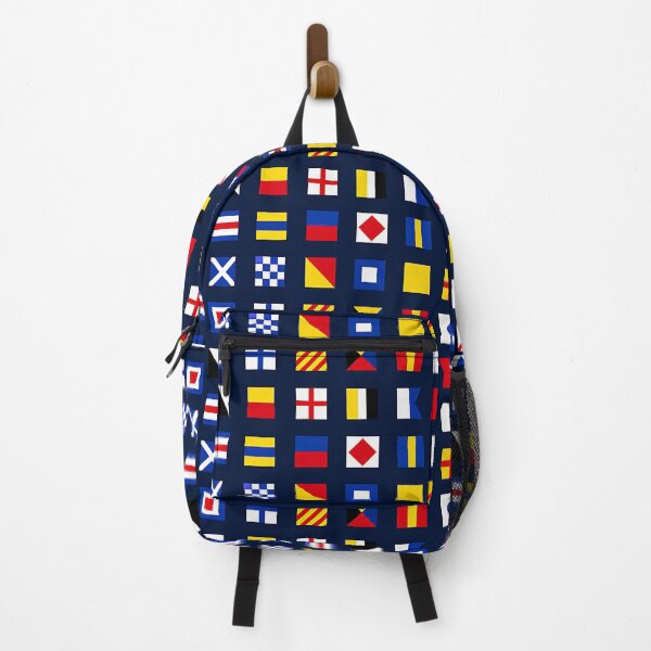 Item preview, Nautical Signal Flags Grid Pattern Maritime Design designed and sold by AnnSign.