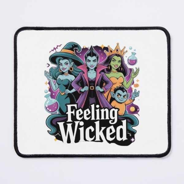 Item preview, Feeling Wicked Halloween T-Shirt – Cute Villain Witch Graphic for Spooky Season Lovers & Dark Aesthetic Fans designed and sold by GemBob Creations.