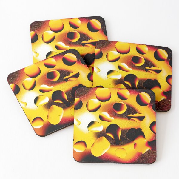 Item preview, Fiery Lava Liquid Jewels - Abstract Orange and Red Water Droplets Macro designed and sold by AbulailArt.