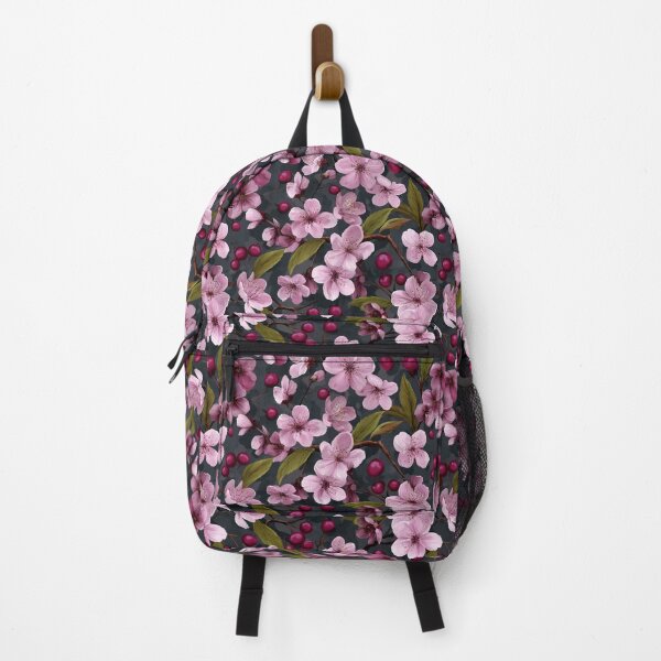 Item preview, Pink Cherry Blossom Berries Botanical Pattern designed and sold by NicolasGlowArt.