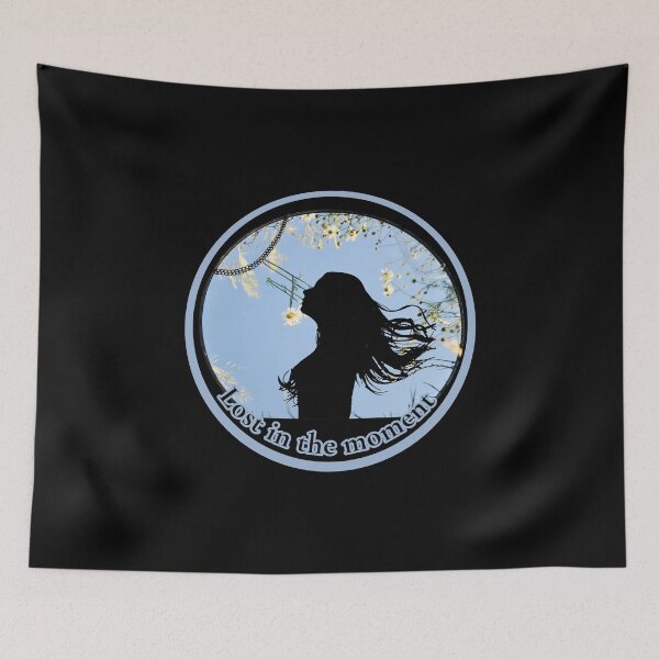 Item preview, Lost in the Moment Aesthetic Girl Silhouette Mirror Design designed and sold by Daily Mood Studio.