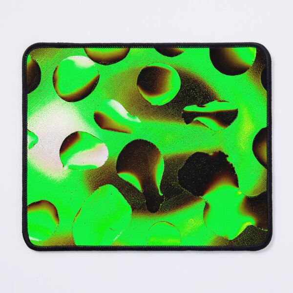 Item preview, Neon Emerald Liquid Jewels - Abstract Green Water Droplets Macro designed and sold by AbulailArt.